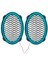 Ledli Hoparlör Kapak Oval 12V 2ADET PK-5052, Buz Mavi 1