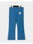 Bol Paça Logo Detaylı Mavi Denim Çocuk Pantolon 2