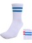 Rayas Unisex Çok Renkli Günlük Stil 2'li Çorap 24KA03-FLAME/DARKBLUE 1