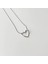 Love Heart Grey Steel Necklace | Çelik Kolye 1