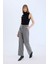 Wide Leg Yüksek Bel Geniş Düz Paça Pensli Flanel Pantolon E6115AX24WN 3
