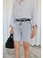 Duman Rengi Şehir Boy Denim Şort 4