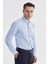 Mavi Slim Fit İtalyan Yaka Klasik Kravatlık Pamuklu Gömlek 2