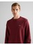 Erkek Bordo Regular Fit Bisiklet Yaka Sweatshirt 2006065.638 4