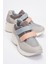 Berge Buz Multi Kadın Cırtlı Dolgu Taban Spor Sneakers 1