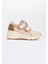 Berge Bej Rose Kadın Cırtlı Dolgu Taban Spor Sneakers 4
