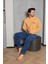 Yazı Desenli Polar Pijama Takımı 1