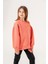 Kız Çocuk Asimetrik Üç Iplik Sweatshirt G4530 4