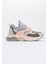 Crown Buz Pudra Multi Bağcıklı Kadın Kalın Taban Spor Sneakers 4
