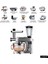 SM50 Gümüş LED Ekranlı Hamur Mayalama Kıyma Çekme Blender 2000W 6,5 Litre Stand Mikser Mutfak Şefi Hamur Yoğurma Makinesi 1