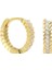 Kristal Halka Küpe 717043 Gold 1