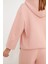 Kadın Kapüşonlu Fermuarlı Sweatshirt Pembe 5