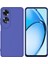 Oppo A60 Uyumlu Silikon Kılıf - Kamera Korumalı Esnek Pastel Renk Kapak - Lacivert 1