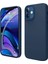Apple iPhone 12 Mini Uyumlu Silikon Kılıf - Pastel Renk Tonu Esnek Tam Koruma Kapak - Lacivert 1