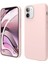 Apple iPhone 12 Mini Uyumlu Silikon Kılıf - Pastel Renk Esnek Tam Koruma Kapak - Pudra Pembe 1