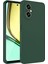 Realme C67 Uyumlu Silikon Kılıf - Kamera Korumalı Esnek Pastel Renk Kapak - Yeşil 1