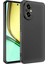 Realme 12 Lite Uyumlu Silikon Kılıf - Kamera Korumalı Esnek Pastel Renk Kapak - Siyah 1