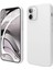 Apple iPhone 12 Uyumlu Silikon Kılıf - Pastel Renk Tonu Esnek Tam Koruma Kapak - Beyaz 1
