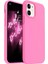 Apple iPhone 12 Mini Uyumlu Silikon Kılıf - Pastel Renk Tonu Esnek Tam Koruma Kapak - Pembe 1