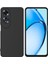 Oppo A60 Uyumlu Silikon Kılıf - Kamera Korumalı Esnek Pastel Renk Kapak - Siyah 1