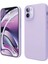 Apple iPhone 12 Mini Uyumlu Silikon Kılıf - Pastel Renk Tonu Esnek Tam Koruma Kapak - Lila 1