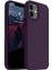 Apple iPhone 12 Mini Uyumlu Silikon Kılıf - Pastel Renk Tonu Esnek Tam Koruma Kapak - Mor 1