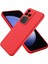 Vivo V30 Uyumlu Silikon Kılıf - Kamera Korumalı Esnek Pastel Renk Kapak - Kırmızı 1