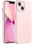 Apple iPhone 13 Mini Uyumlu Silikon Kılıf - Pastel Renk Esnek Tam Koruma Kapak - Pudra Pembe 1