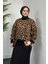 Shea Leopar Crop Jile Takım Siyah 3