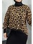 Shea Leopar Crop Jile Takım Siyah 4