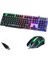 LX-T302 Oyuncu Klavye Mouse Set Rgb Işıklı Orjinal 1