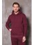 %100 Pamuk Kapüşonlu Sweatshirt ve Jogger Eşofman Takımı 4