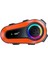 Q08-2X Rgb Işıklı Intercom 2 Kişi Bağlantılı 1000MAH Motosiklet Bluetooth Kulaklık Seti 2