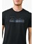Siyah Baskı Detaylı O Yaka Standart Kalıp Erkek T-Shirt 5
