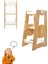2+ Yaş Ahşap Montessori Öğrenme Kulesi / 2-6 Yaş / Naturel 1 Parça Kahverengi 1