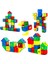 Çok Renkli Oyuncak Puzzle 3D Yapı Tasarım Blokları 64 Parça Eğitici Zeka Geliştirici Set 64 Parça P 2