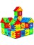 Çok Renkli Oyuncak Puzzle 3D Yapı Tasarım Blokları 64 Parça Eğitici Zeka Geliştirici Set 64 Parça P 4