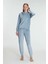 Aria's Closet Kapüşonlu Uzun Kol Sweatshirt Pijama Takımı 1