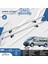 Opel Vivaro Uzun Şase 2001-2002-2003-2004-2005-2006-2007-2008-2009-2010-2011-2012-2013-2014-2015-2016-2017-2018-2019-2020-2021-2022-2023-2024 Oluklu Port Bagaj Ara Atkı Tavan Barı Gri 2 Adet 1