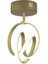 Modern Huracan Plafonyer Tavan LED Avize Oturma Odası Hol Antre Mutfak Salon LED Avize Eskitme Gold 3