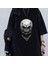 Gang Skull Baskılı Siyah Unisex Oversize T-Shirt 1