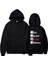 Eat Sleep Anime Repeat Sırt Baskılı Siyah Unisex Oversize Kapüşonlu Sweatshirt 2