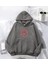 Animal Antrasit Baskılı Kapşonlu Sweatshirt 2
