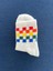 Dama Rainbow Unisex Beyaz Kolej Çorap 2