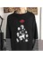 Naruto - Uchihas Baskılı Fake Sleeves Siyah T-Shirt 1