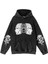 Yıkamalı Kumaş Gothic Girl Kapüşonlu Hoodie Sweatshirt 1