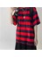 Kırmızı Siyah Çizgili Unisex Oversize T-Shirt 3