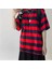 Kırmızı Siyah Çizgili Unisex Oversize T-Shirt 5