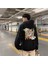 Gear 5 Sırt Baskılı Siyah Unisex Oversize Kapüşonlu Sweatshirt 1