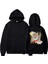 Gear 5 Sırt Baskılı Siyah Unisex Oversize Kapüşonlu Sweatshirt 2